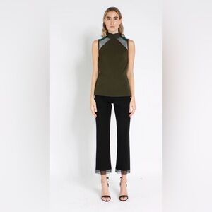 Marie Saint Pierre NWOT $690 NOUDRION |Khaki Top